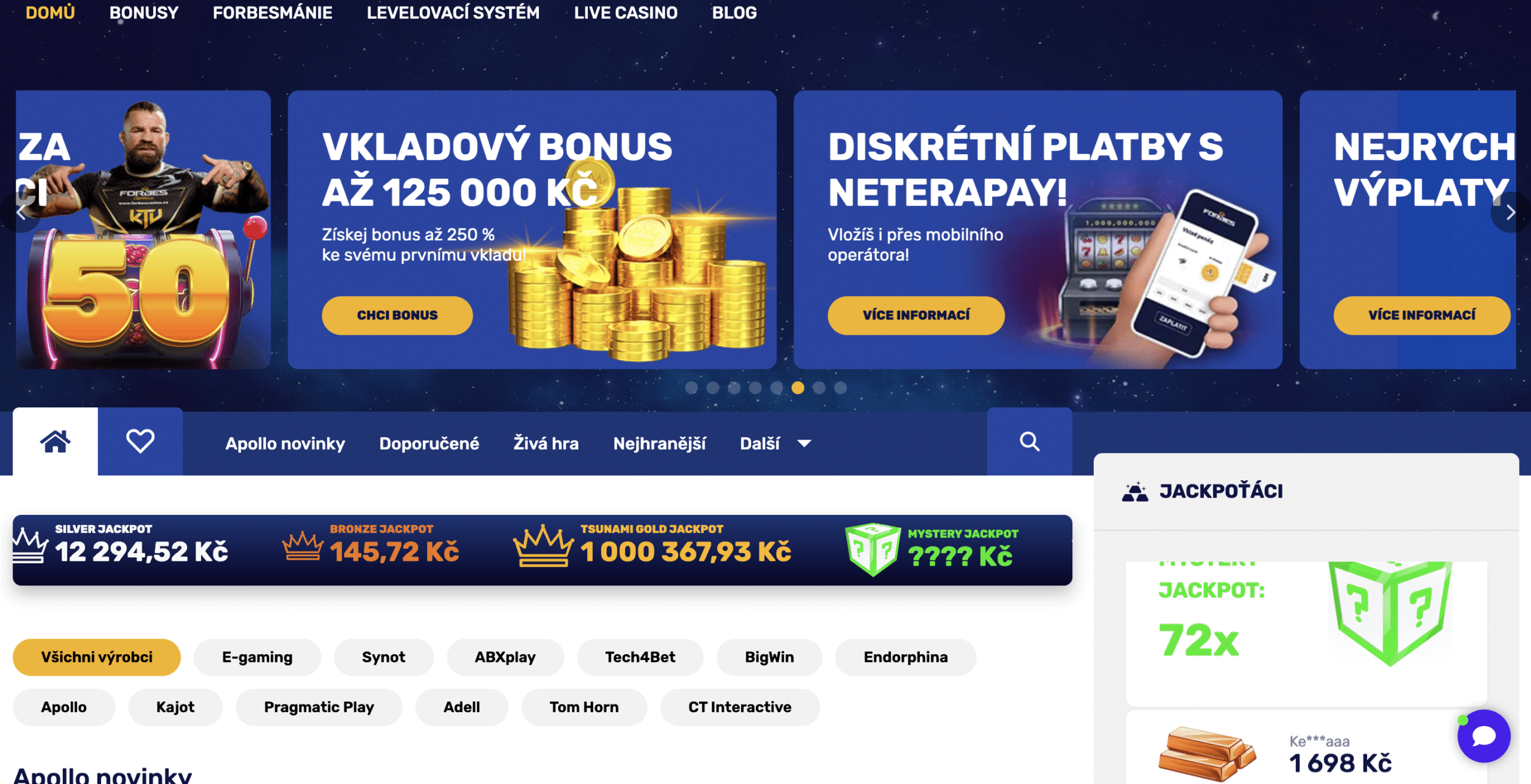 Forbes casino živí dealeri: blackjack a ruleta